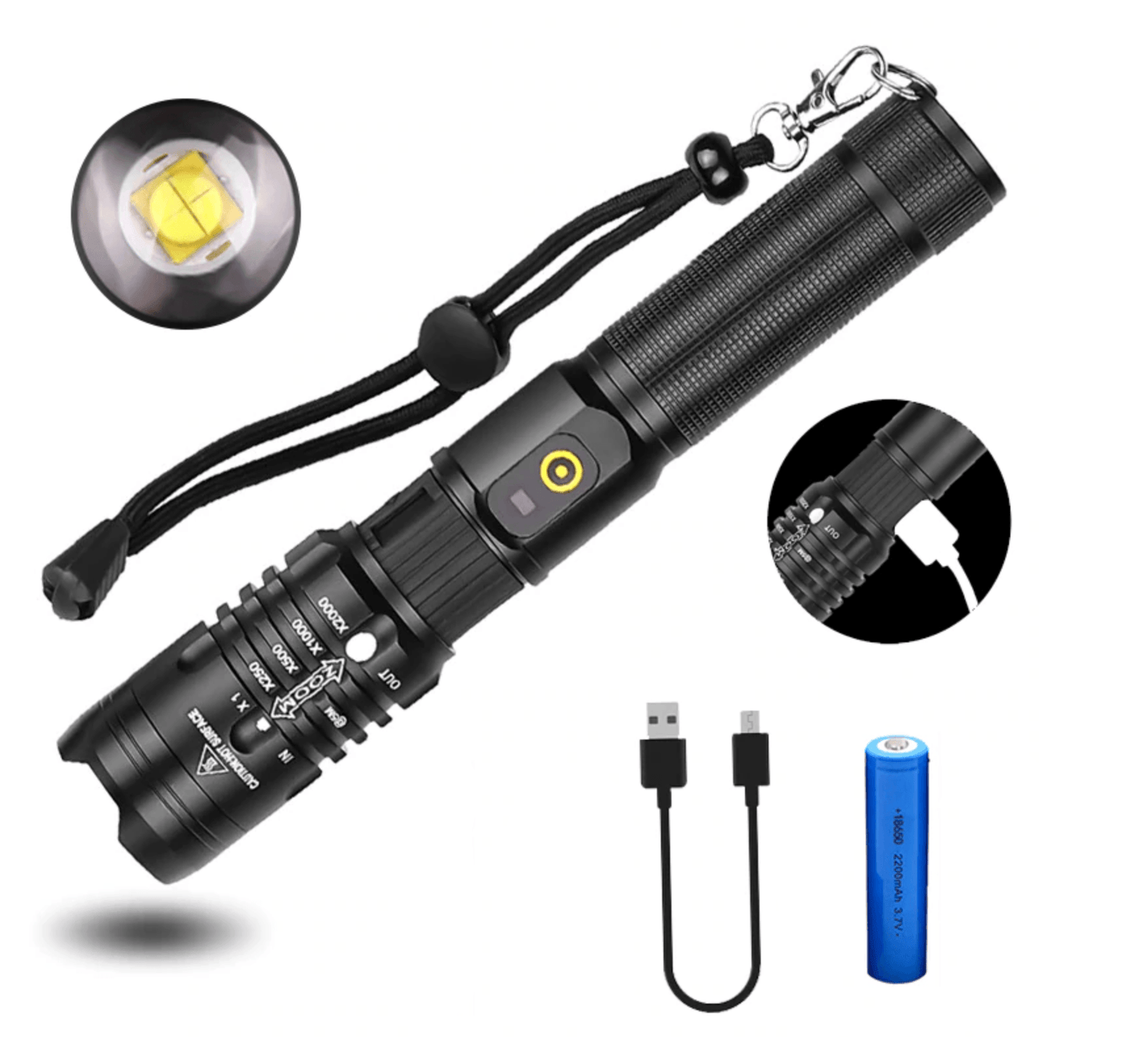 Lighteme XP50 Superhelle Taschenlampe 