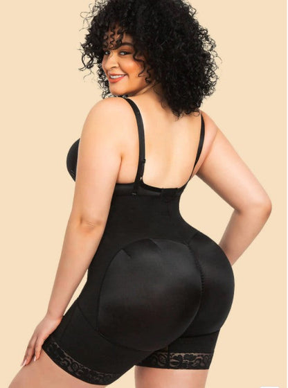 Body amincissant zippé grande taille Lighteme avec rehausseur de fesses 