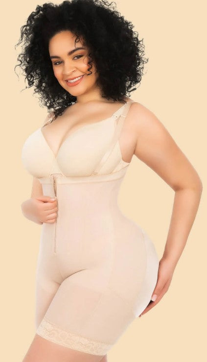 Body amincissant zippé grande taille Lighteme avec rehausseur de fesses 