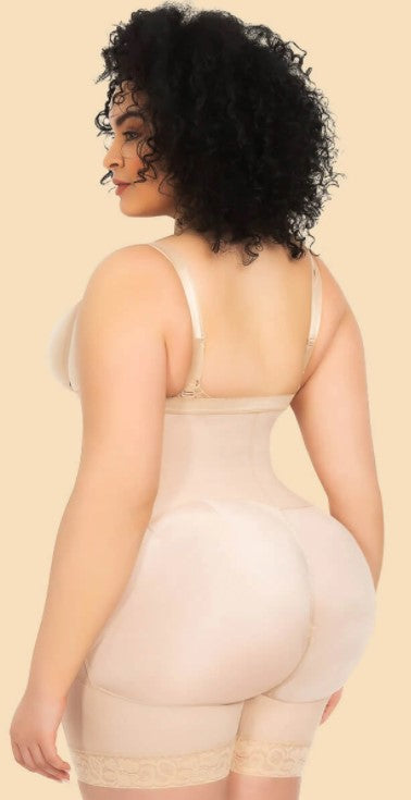 Body amincissant zippé grande taille Lighteme avec rehausseur de fesses 