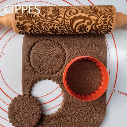 Rouleau à pâtisserie décoré Lighteme