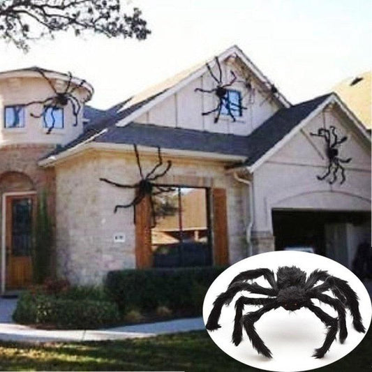 Décoration d'Halloween en forme d'araignée noire Lighteme