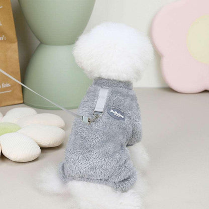 Combinaison élastique Lighteme avec anneau de traction pour chiots et chats