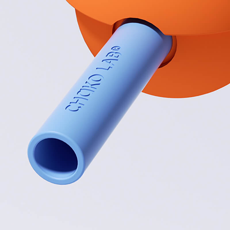 Lighteme 2-in-1-Form für Eis am Stiel mit Strohhalm aus Silikon
