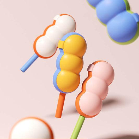 Lighteme 2-in-1-Form für Eis am Stiel mit Strohhalm aus Silikon