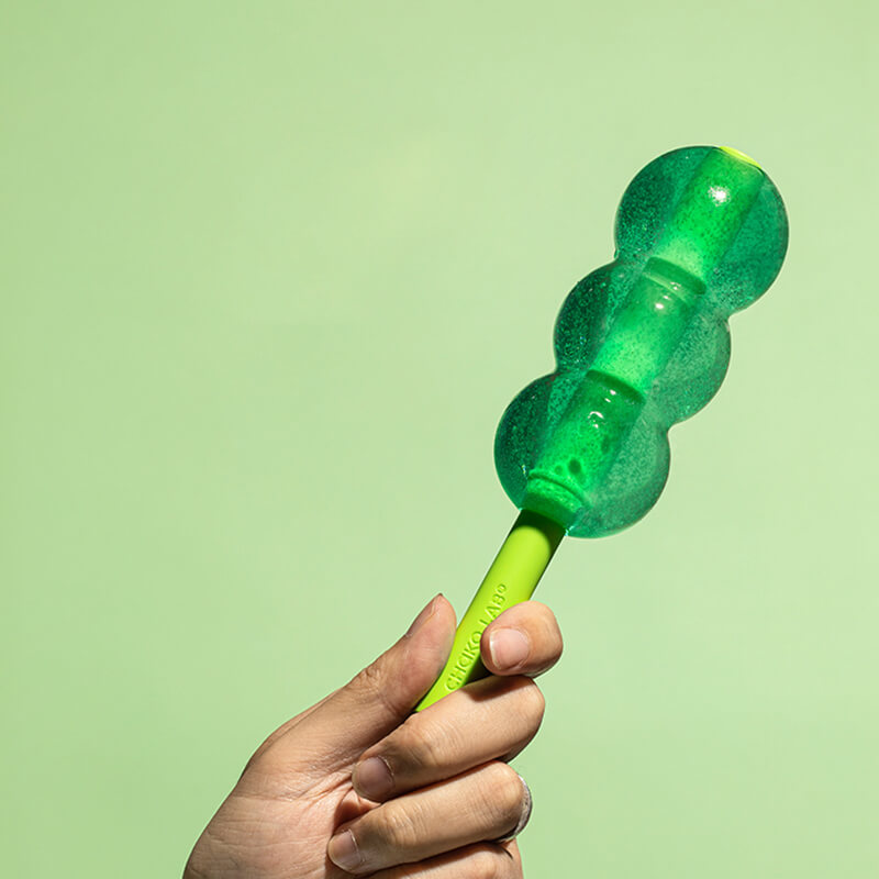 Lighteme 2-in-1-Form für Eis am Stiel mit Strohhalm aus Silikon