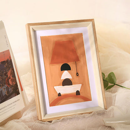 Cadre photo en bois simple Lighteme