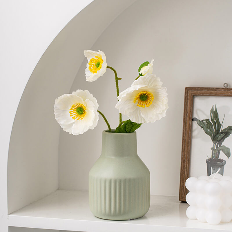 Lighteme – Schlichte, gestreifte Keramikvase