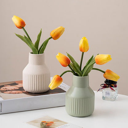 Lighteme – Schlichte, gestreifte Keramikvase