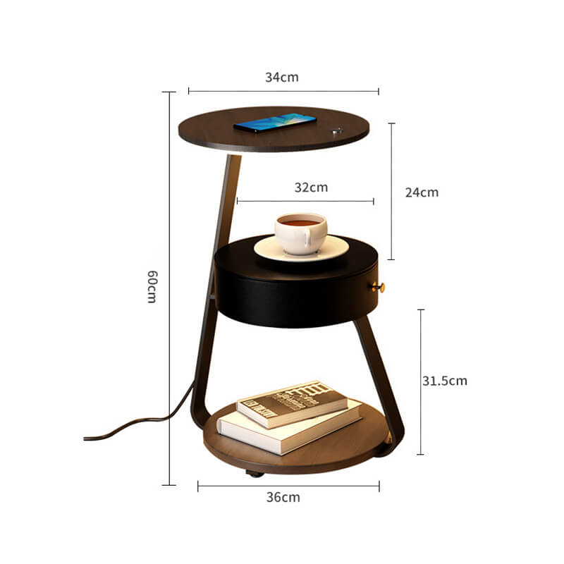 Lighteme Simple Wireless Charging Table Lamp