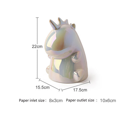 Lighteme Unicorn Ceramic Tissue Storage Box
