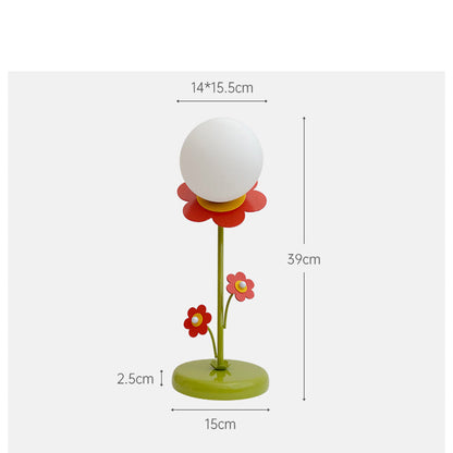Lighteme Small Red Flower Table Lamp