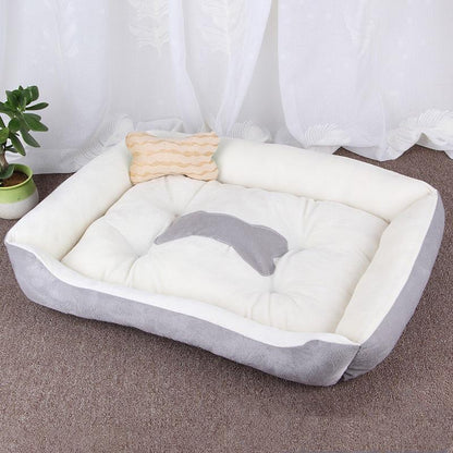 Lit-canapé pour grand chien Lighteme Soft Short Plush (sans coussin en forme d'os) (5 couleurs et 5 tailles)