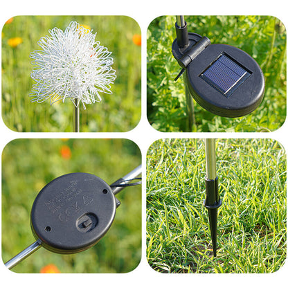 Lighteme Solar-Dekoleuchte für den Außenbereich mit Löwenzahnmotiv