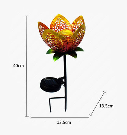 Lighteme Solar-Dekorationsleuchte für den Außenbereich, Eisen, Blume