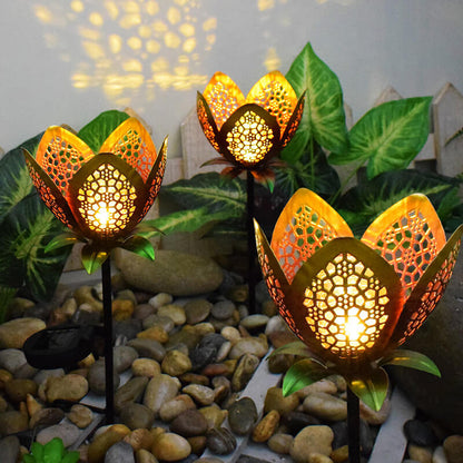 Lighteme Solar-Dekorationsleuchte für den Außenbereich, Eisen, Blume