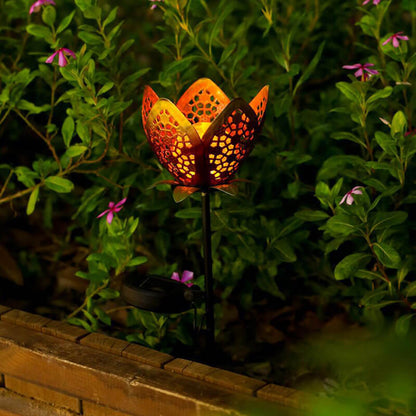 Lighteme Solar-Dekorationsleuchte für den Außenbereich, Eisen, Blume