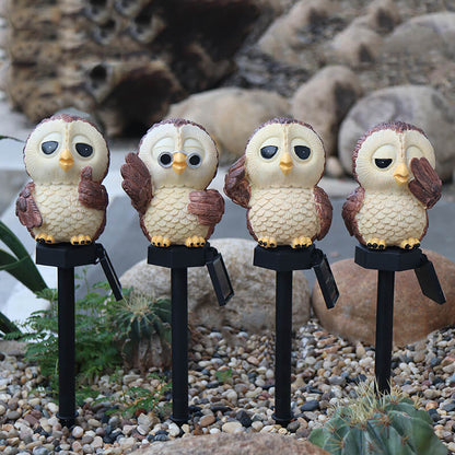 Lighteme Solar Owl Outdoor Decorative Lights