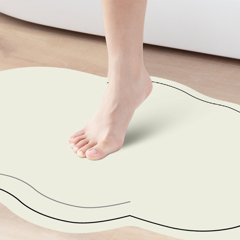 Tapis de bain Lighteme en boue de diatomées couleur unie