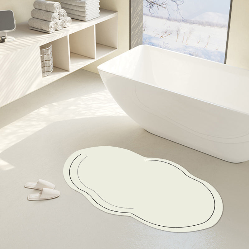 Tapis de bain Lighteme en boue de diatomées couleur unie