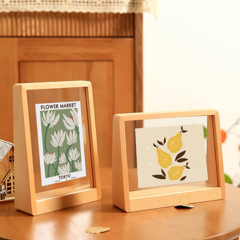 Lighteme Bilderrahmen aus Massivholz und Acryl