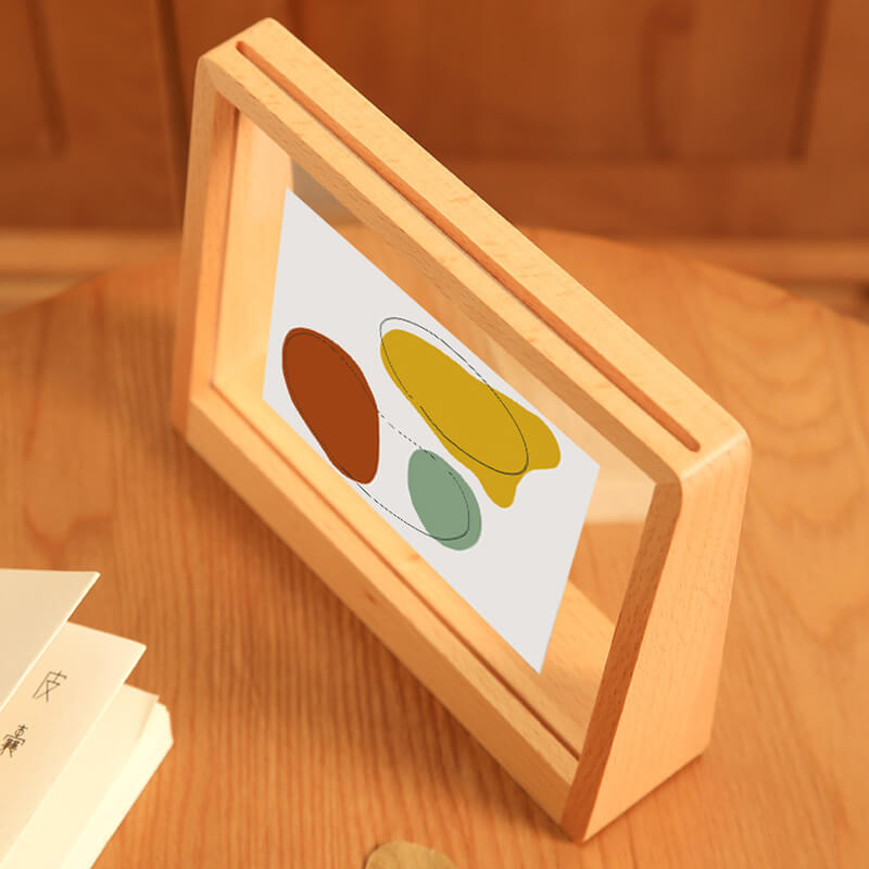 Lighteme Bilderrahmen aus Massivholz und Acryl