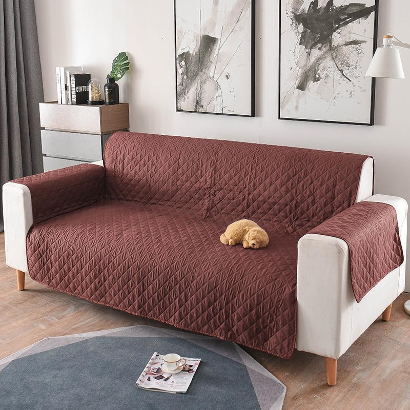 Lighteme Sofabezug aus Polyester in Unifarben (7 Farben &amp; 3 Größen)