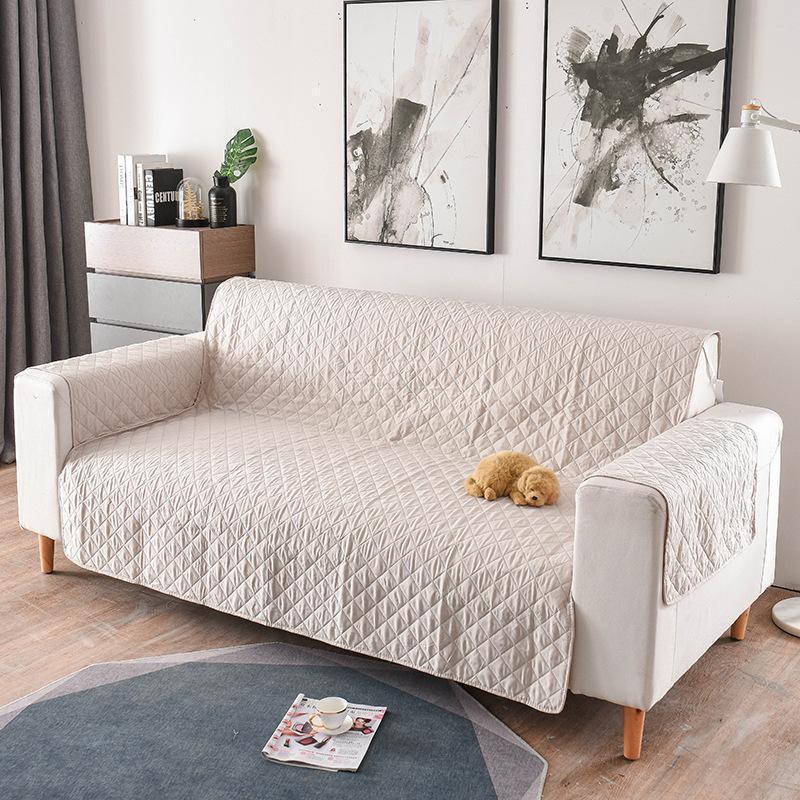 Lighteme Sofabezug aus Polyester in Unifarben (7 Farben &amp; 3 Größen)
