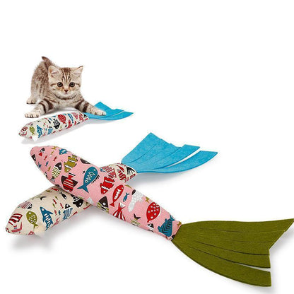Jouet pour chat en papier sonore Lighteme en forme de poisson (2 couleurs)