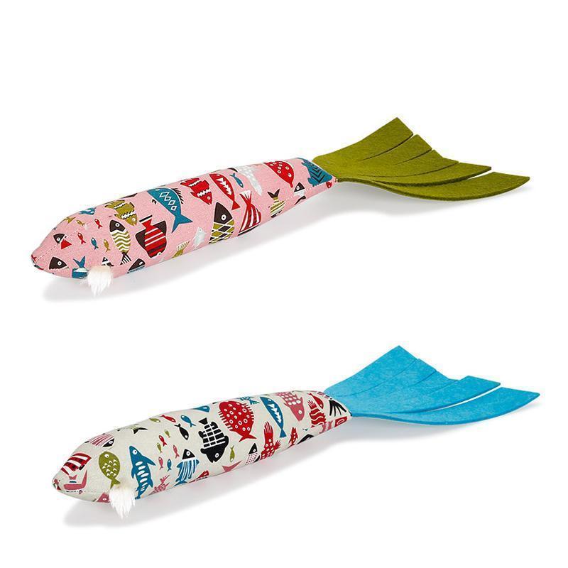 Jouet pour chat en papier sonore Lighteme en forme de poisson (2 couleurs)