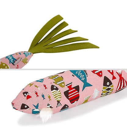 Jouet pour chat en papier sonore Lighteme en forme de poisson (2 couleurs)