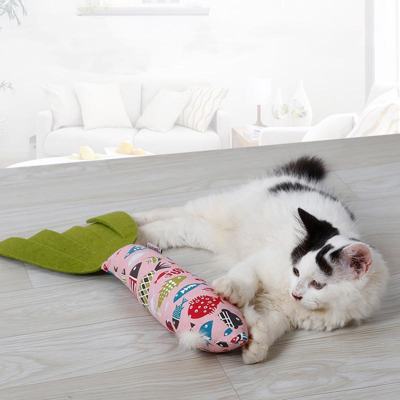 Jouet pour chat en papier sonore Lighteme en forme de poisson (2 couleurs)
