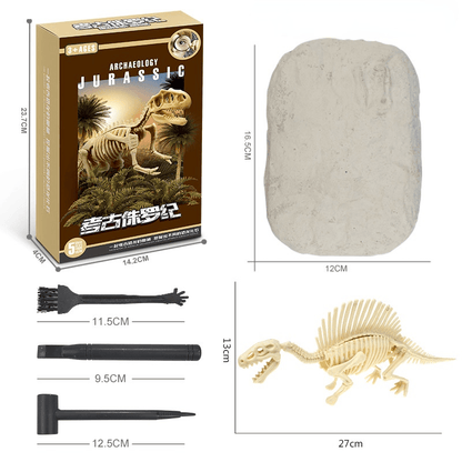 Lighteme Dinosaurier-Fossilien-Ausgrabungsset für Kinder – Komplettset
