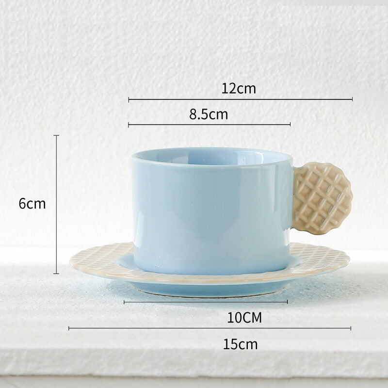 Lighteme Spring Biscuit Ceramic Cup and Saucer