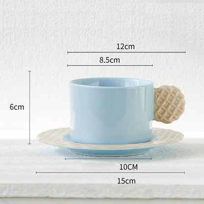 Lighteme Spring Biscuit Ceramic Cup and Saucer