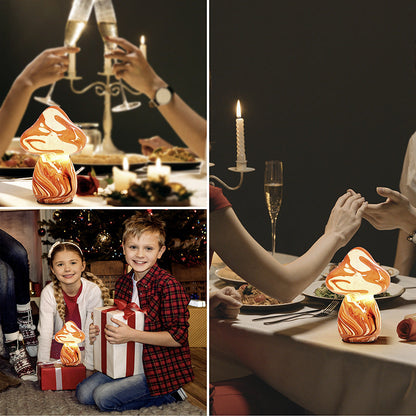 Lampe champignon en vitrail Lighteme