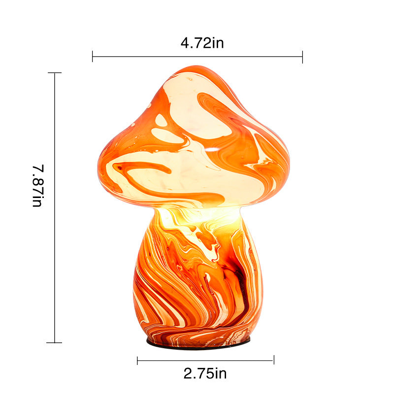 Lampe champignon en vitrail Lighteme