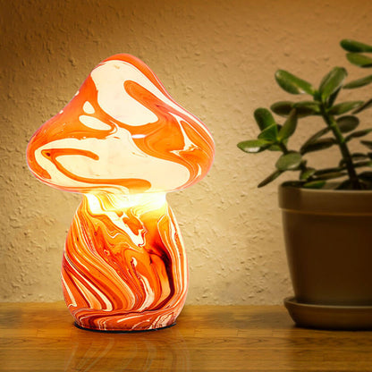 Lampe champignon en vitrail Lighteme