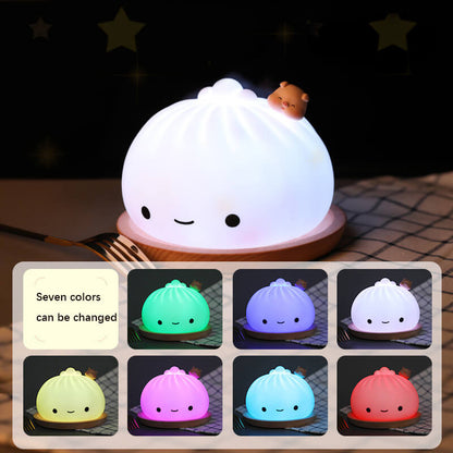 Lampe de nuit en silicone Lighteme Steamed Bun
