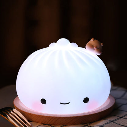 Lampe de nuit en silicone Lighteme Steamed Bun