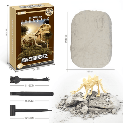 Lighteme Dinosaurier-Fossilien-Ausgrabungsset für Kinder – Komplettset