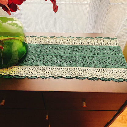 Chemin de table creux en macramé à coutures Lighteme