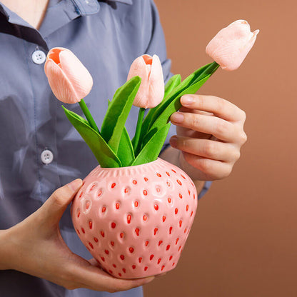 Lighteme Strawberry Ceramic Vase
