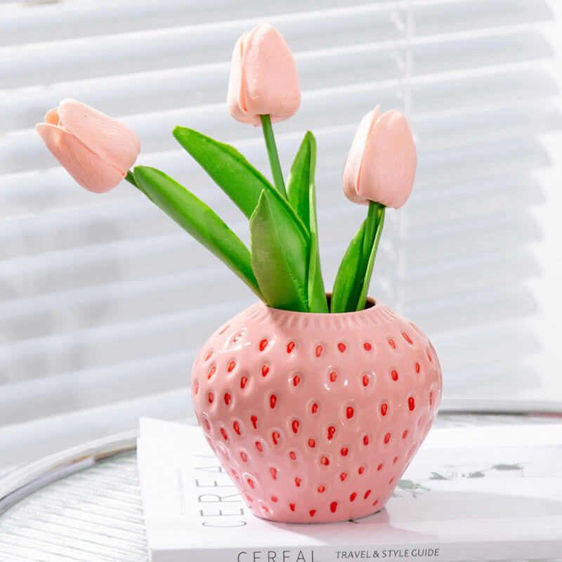 Lighteme Strawberry Ceramic Vase