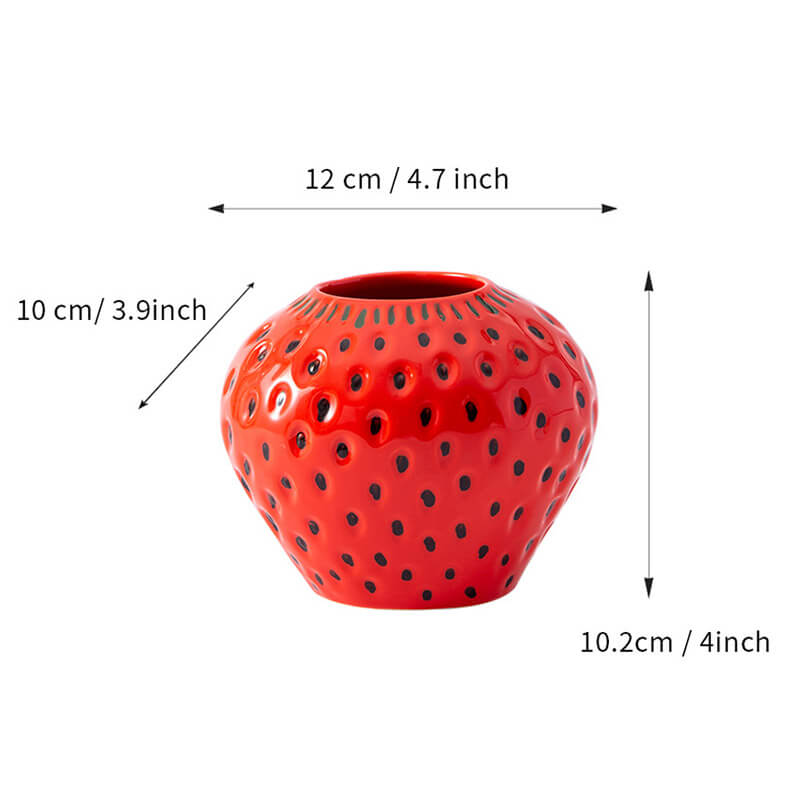 Lighteme Strawberry Ceramic Vase