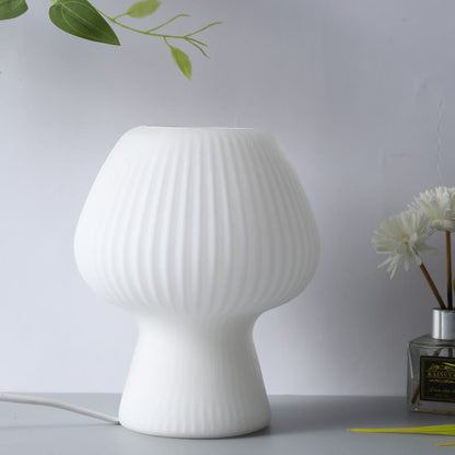 Lighteme gestreifte Pilzglas-Tischlampe