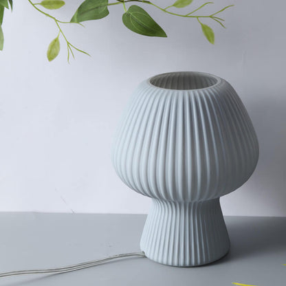 Lighteme gestreifte Pilzglas-Tischlampe