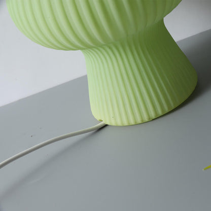 Lighteme gestreifte Pilzglas-Tischlampe