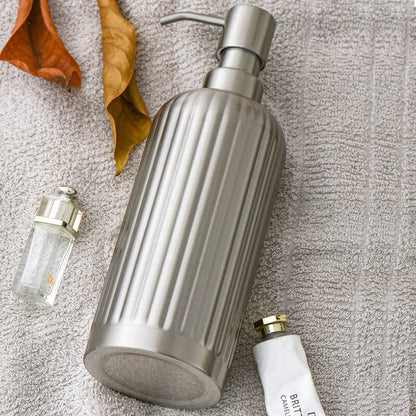 Lighteme Striped Stainless Steel Soap Dispenser