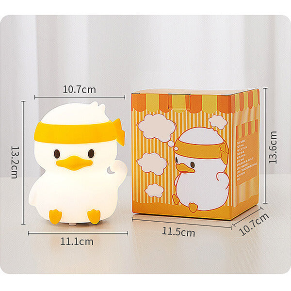 Lampe de nuit Lighteme Struggle Duck en silicone